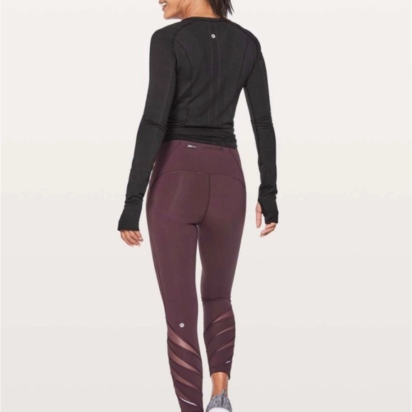 Lululemon Motionful 7/8 Tight 25" Black Cherry - Picture 3 of 8